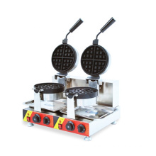 Waffle Biscuit Cookie Cracker Maker/double-headed Waffle Oven Commercial Electric Waffle Machine Muffin Snack Equipment 304 SUS